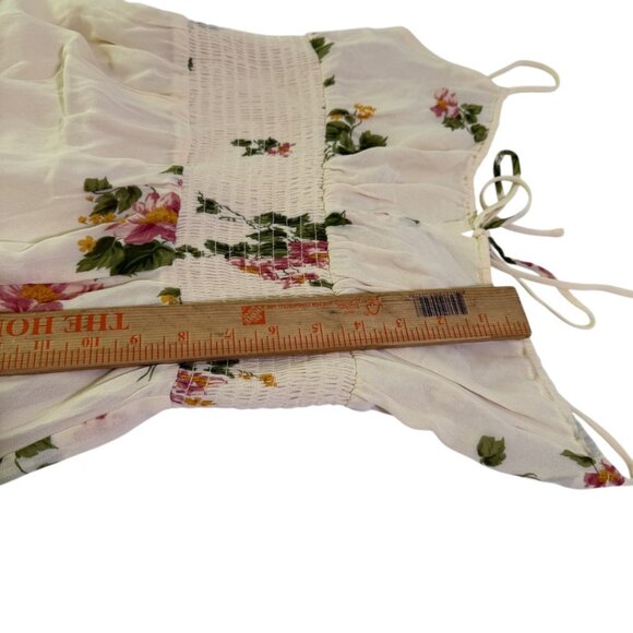 Reformation Bran Dress Marcona Floral Midi Dress Size 4 Smocked Cottagecore - Picture 10 of 12